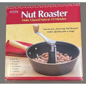 Back to Basics Nut Roaster Stovetop Glazed Nut Maker In Original Box w/Recipes